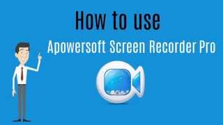 How to Use Apowersoft Screen Recorder Pro [upl. by Elyrpa]