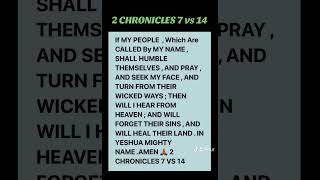 2 CHRONICLES 7 vs 14 [upl. by Reich790]