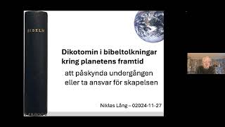 Niklas Lång om dikotomin i bibeltolkningar av klimatkriser [upl. by Reste334]