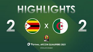 HIGHLIGHTS  Total AFCON Qualifiers 2021  Round 4  Group H Zimbabwe 22 Algeria [upl. by Asselim]