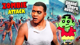 FRANKLIN SHINCHAN and CHOP Survived Zombie Virus In GTA 5 Zombie outbreak zombie apocalypse PART 2 [upl. by Ognimod293]