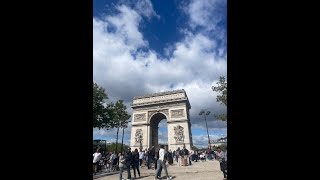 Visiting Arc De Triomphe Paris France [upl. by Eidnew]