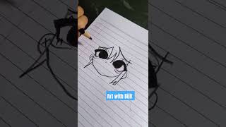 Anime drawing tutorial shorts trandingshorts [upl. by Koetke]