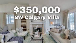 Tour a 350000 Bungalow Villa in SW Calgary Home For Sale 2022 [upl. by Shriver]