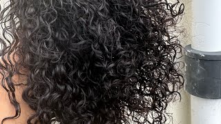 Full curly wig revamp with silicon mix and keratin [upl. by Anatole176]