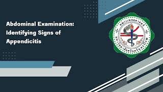 Abdominal examination  appendicitis [upl. by Ahtnamys]