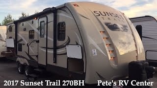 2017 Sunset Trail 270BH [upl. by Kreda389]