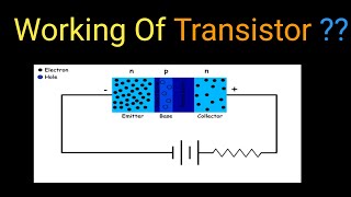 Working Of Transistor  How a transistor works PNP transistor working [upl. by Tobey895]