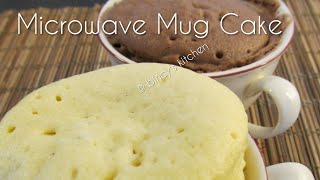 Easy Microwave Mug Cake  1 Minute Mug cake  മഗ് കേക്ക്  Vanilla amp Chocolate Mug Cake in microwave [upl. by Batholomew546]