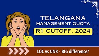 Telangana MBBS Management Quota Round 1 Cutoff 2024 [upl. by Natloz]