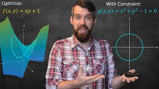 Lagrange Multipliers  Geometric Meaning amp Full Example [upl. by Weisburgh]