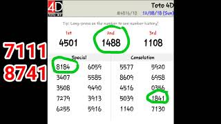 Toto 4d Winning Formula and Tomorrow Prediction 100 working with winning proof [upl. by Sahc]