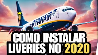 COMO INSTALAR LIVERIES NO MICROSOFT FLIGHT SIMULATOR 2020 [upl. by Menell]