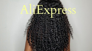 Ms Here Aliexpress Company Curly Hair 2 month update Forever Tati [upl. by Zeuqcaj951]