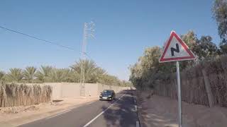 Tunisia Road to Tozeur Gopro  Tunisie Route vers Tozeur Gopro [upl. by Ellertal]