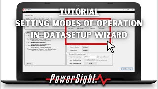 Setting Modes of Operation in DataSetup Wizard Full Guide [upl. by Axela]