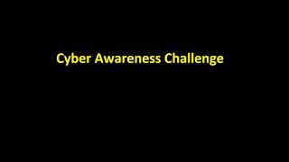 Cyber Awareness Challenge [upl. by Oicnoel582]