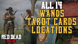 Red Dead Redemption 2 Online All Wands Tarot Cards Locations Time Stamps in Description [upl. by Eolcin281]