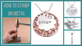 Stamping on Metal Part 2  Beaducationcom [upl. by Ettezil]