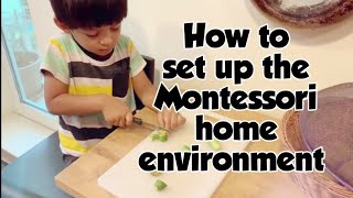 Montessori at home  HOW TO SET UP THE MONTESSORI HOME ENVIRONMENT  Montessori parenting5 [upl. by Bobby]