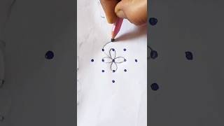 51 dots swastik rangoli design muggulu rangoli viralvideo shorts [upl. by Jona4]