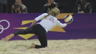 Womens Beach Volleyball Preliminary Round  USA v CZE  London 2012 Olympics [upl. by Snah934]