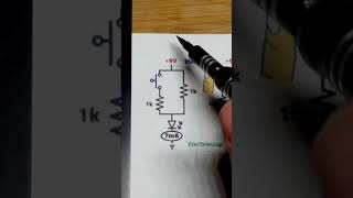 Schematic Closed Switch Makes LED Brighter short shorts electronics [upl. by Publius]