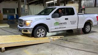 Eco Panels of Tennessee – Watch our EcoPanel Wall vs 2x6 Conventional Wall Truck Test [upl. by Trask639]