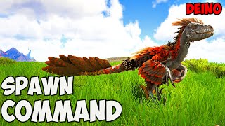 Deinonychus ARK Spawn COMMAND  How To Summon DEINONYCHUS Ark CODE 2023 [upl. by Yemerej]