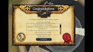 RuneScape Observatory Quest LiveActual Time LIKESubscribe [upl. by Ellitnahc695]