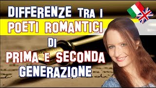 Letteratura Inglese  Differenze tra i Poeti Romantici di Prima e di Seconda Generazione [upl. by Janaye]