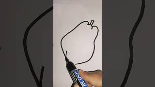 Easy papaya drawing drawing shorts [upl. by Nhguahs]