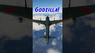 WW2 Plane Fights Godzilla shorts [upl. by Esinehs553]