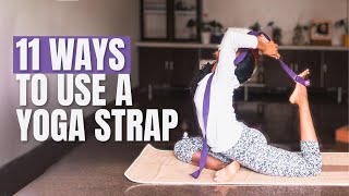 How to Use a Yoga Strap 11 Easy Tips [upl. by Nihi128]