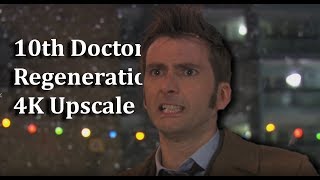 10th Doctor Regeneration 4k upscale and improved colours [upl. by Augustus]