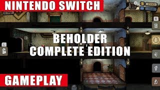 Beholder Complete Edition Nintendo Switch Gameplay [upl. by Etteuqal273]