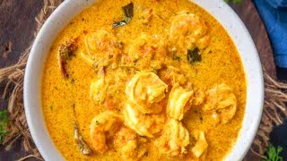 Kerala style Prawns Curry Chemmeen Thenga Pal curry [upl. by Consuela241]