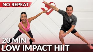 20 Min Low Impact HIIT Workout for Beginners amp Fat Loss  No Repeat No Jumping Full Body [upl. by Jaffe258]