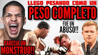 ¡UN ABUSO ¿Con CUANTOS KILOS SUPERABA Edgar Berlanga al Canelo Álvarez EL DÍA DE LA PELEA [upl. by Ttergram693]