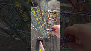 Building Knex 12ft in the air knex kingdaka sixflags rollercoaster [upl. by Kevina231]