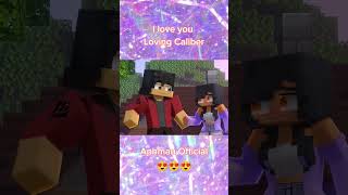 I love you  Loving Caliber  Check it out on Aphmau Official Minecraft shorts [upl. by Caves391]