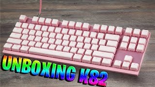 TECLADO MECÂNICO GAMER MOTOSPEED CK82 ROSA UMBOXING [upl. by Jami]