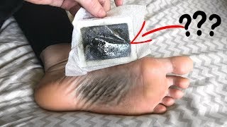 I TESTED DETOX FOOT PADS FOR 5 DAYS [upl. by Ahsirak]