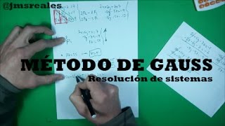 Método de Gauss Sistemas [upl. by Davey]