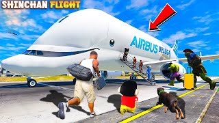 Franklin and Shinchan First Richest Flight Experience In GTA 5   Paradox FTW [upl. by Arec]