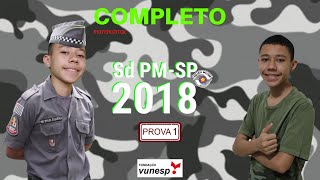 Sd PM SP 2018 Prova 1 COMPLETO  MATEMÁTICA [upl. by Xylina]