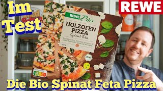 Rewe Bio Holzofen Pizza quotSpinat Fetaquot im Test [upl. by Ecitnirp361]