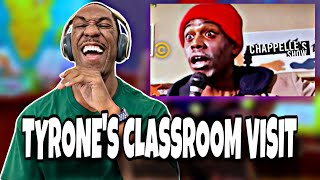 FIRST TIME WATCHING Chappelles Show  Tyrone Biggumss Classroom Visit  REACTION [upl. by Sheri]