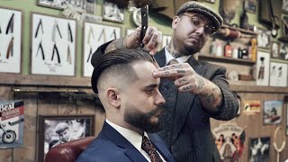 💈 ASMR BARBER  How a barber can change your day  UNDERCUT amp BEARD TRIM TUTORIAL  3 years no trim [upl. by Morganne]