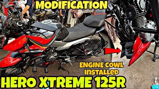 HERO XTREME 125R Beautiful Killer Modification  Engine Cowl  Crash Guard  Hand Guard  Mirrors [upl. by Triny]